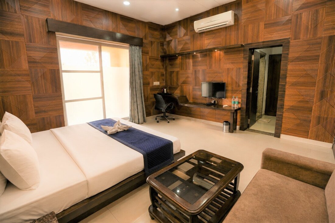 Classic Room interior with LED TV and work desk