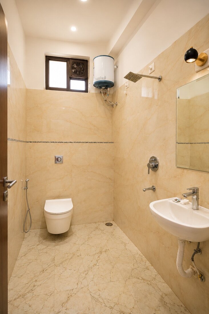 Attached washroom with western toilet
